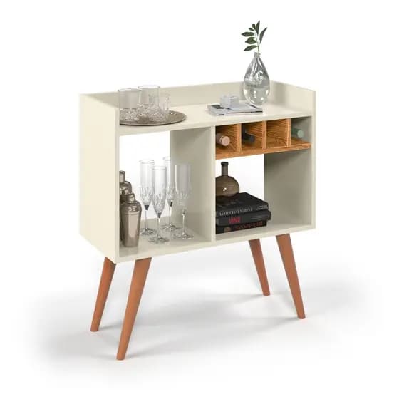 Aparador Cantinho De Café Modelo Retro Rubi Pés Palito Varias Cores