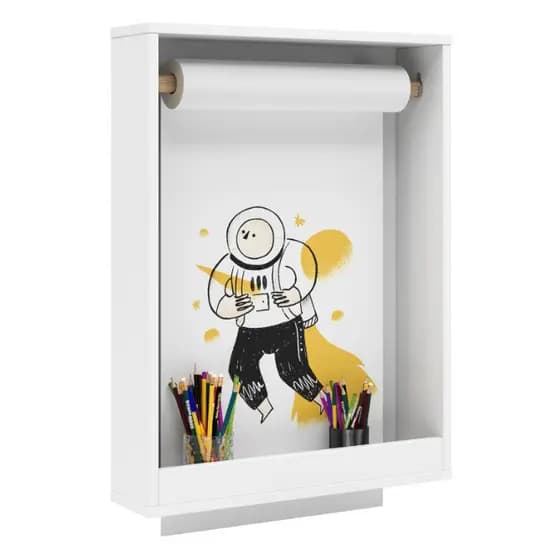 Lousa Infantil Quadro Escolar Painel Com Rolo de Papel 42 cm Aprender Didático Educativo