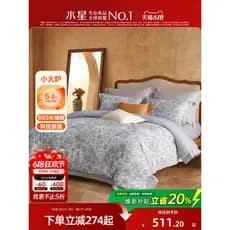 Mercury Home Textiles 60S Algodão de fibra longa escovado conjunto de quatro peças antibacteriano francês luz quente con
