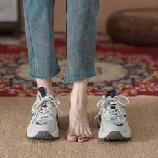 Forrest Gump Sapatos femininos 2026 Novo estilo de venda quente primavera verão All-match sola grossa leve corrida sapat