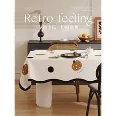 Toalha de mesa retrô francesa, à prova d'água, à prova de óleo, Anti-escaldante, descartável, 2026, novo estilo, luz, lu