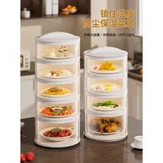 Capa de isolamento para prato, sobras de comida de inverno, capa para comida, mesa de jantar de inverno, ferramenta útil