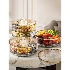 Ano novo prato de frutas secas mesa de café lanches doces nozes sala de estar high-end requintado high-end caixa de arma