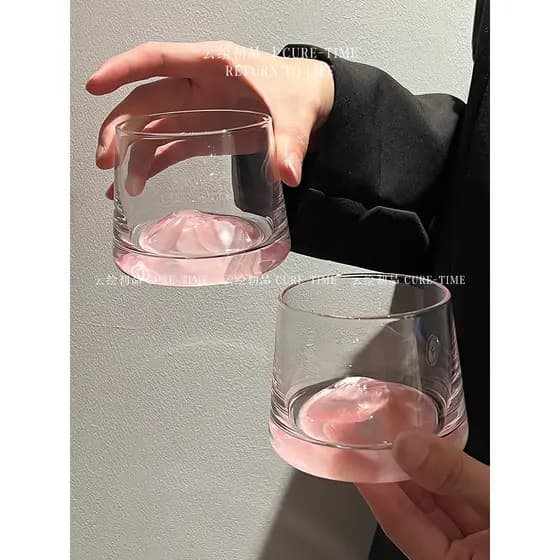 Rosa montagem Fuji vidro criativo vidro de visão vidro de água doméstico feminino High-End vidro de vinho ocidental uísq