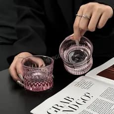 Senhoras rosa uísque vidro novo estilo nicho Design espartilho copo de vinho ocidental gravado copo de vinho criativo vi