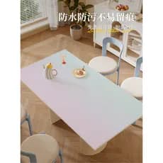 Tapete de mesa de couro à prova d'água, à prova de óleo, descartável, sala de estar, mesa de café, luz, luxo, alta quali