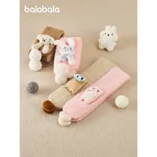Barbara cachecol infantil meninos meninas cachecol de pelúcia dos desenhos animados confortável quente bonito cachecol d
