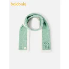 Barbara cachecol infantil meninas cor contrastante cachecol quente macio moda doce bonito cachecol de inverno All-Match