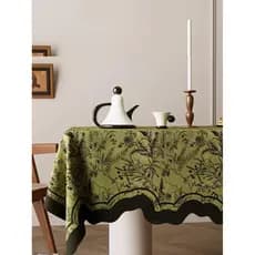 Novo estilo chinês toalha de mesa em formato especial estilo Medieval à prova d'água Anti-escaldante tapete de mesa esti