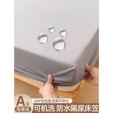 Lençol de cama impermeável de cor sólida, peça única, outono inverno, respirável, isolamento de sujeira, colchão Simmons