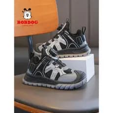 Babudou sapatos infantis meninos sapatos esportivos outono inverno 2026 novo estilo inverno meninos velo quente meninas