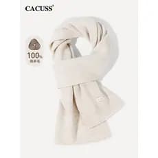 CACUSS Outono Inverno Lã Pura Senhoras Cachecol Quente Moda High-End Bib Cor Sólida Presente de Aniversário Novo Estilo
