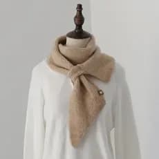 Preguiçoso cruz de malha Diagonal triângulo pequeno cachecol primavera outono estilo fino babador feminino inverno quent