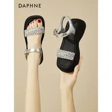 Daphne sandálias de sola grossa feminina 2026 novo estilo verão exterior Wear moda saia combinando não cansado sapatos d