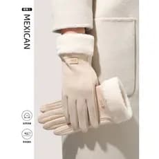 Luvas de espantalho feminino inverno calor mantendo quente à prova de frio ciclismo bicicleta elétrica mantendo bateria