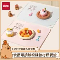 Deli bebê Silicone Placemat crianças primeira série estudantes do ensino fundamental dedicado mesa de jantar esteira à p