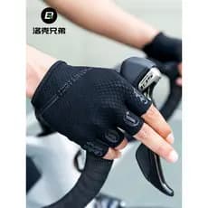 Rock Brothers Luvas de Ciclismo Meio Dedo Verão Homens Mulheres Estrada Mountain Bike Luvas de Dedo Curto Equipamento de