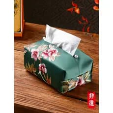 Caixa de tecido bordada novo estilo chinês mesa de jantar caixa de guardanapo High-End sala de estar mesa de café mesa d