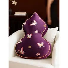 Novo estilo chinês travesseiro sofá sala de estar bordado travesseiro em forma especial ornamentos estilo chinês cabaça