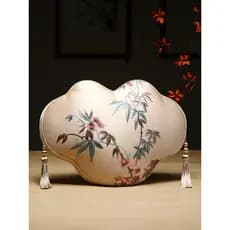 Novo estilo chinês travesseiro almofada estilo chinês bordado Ruyi travesseiro High-End luz luxo travesseiro sofá sala d