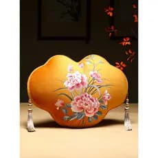 Novo estilo chinês bordado Ruyi travesseiro High-End sentido travesseiro em forma especial sofá sala de estar travesseir