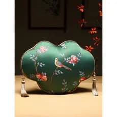 Novo estilo chinês travesseiro sala de estar sofá em forma de travesseiro ornamentos Ruyi travesseiro cabeceira volta al
