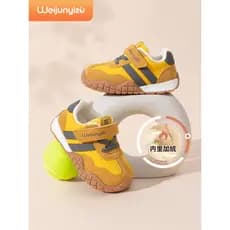 Wei Junyi pé novo estilo sapatos de algodão das crianças meninos estilo inverno tênis de lã sapatos de bebê sapatos infa