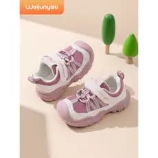Weijunyi pé meninas sapatos crianças sapatos esportivos 2025 novo estilo sapatos de bebê estilo outono sapatos funcionai