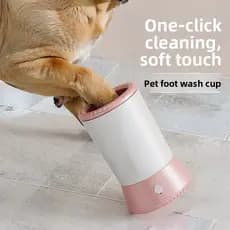Produtos para cuidados com animais de estimação Cachorro Gato Copo automático para lavagem de pés Cuidados inteligentes