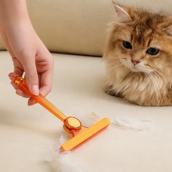 Cuidados com o cabelo do animal de estimação dupla face barbeador doméstico eletrostático escova de remoção de pêlos rou