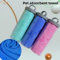 Produtos para cuidados com os cabelos de animais de estimação, toalha absorvente de banho de secagem rápida para cães e