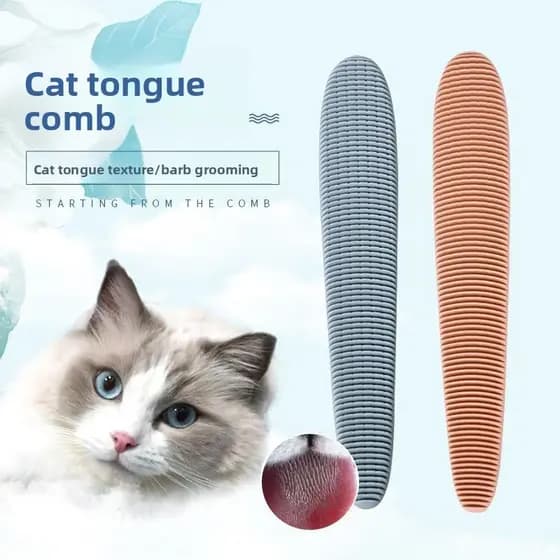 Produtos para cuidados bucais para animais de estimação Pente para língua de gato Limpeza de gatinhos