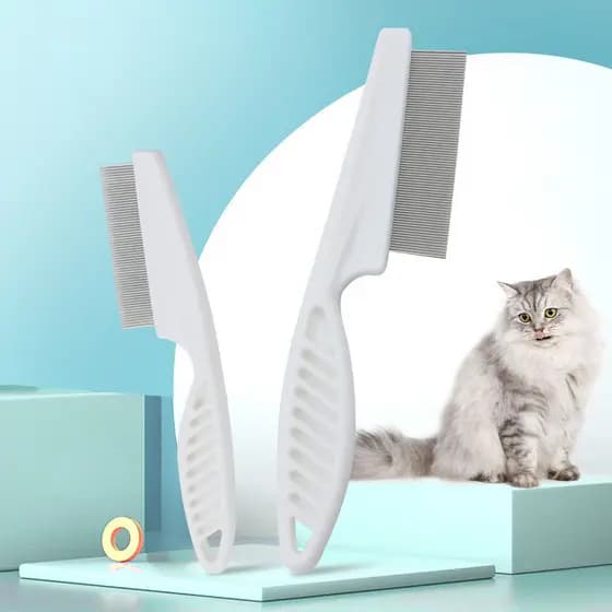 Produtos para cuidados com os pêlos de animais de estimação, gatos, cães, dente denso, agulha de aço, pente para remoção