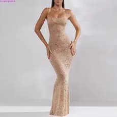 Vestido Primavera Outono Vestido High-End Gaze Inferior Transparente