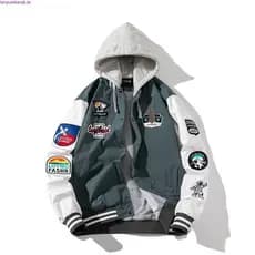 Outono Inverno Novo Estilo Engrossado Algodão Rosa Street Wear Bordado Uniforme De Beisebol Solto Masculino Feminino Jaq