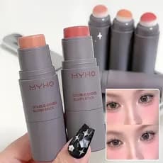 Blush Em Bastão De Duas Cabeças : Dupla Utilização Fosca De Longa Duração Para Bochechas E Lábios (Portátil)