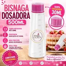Bisnaga para Umedecer Massas de Bolos - Uso Uniforme, Praticidade e Fácil Limpeza