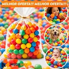 Kit Bolinhas Piscina De Bolinhas Infantil 50 100 Coloridas Brinquedo Criança Resistente Não Amassa