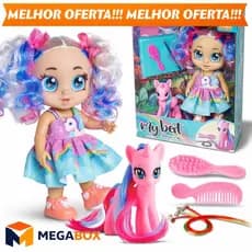 Boneca My Best Arco Iris com Unicórnio e Acessórios - Bee Toys