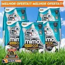 Kit 20 kg Areia Higiênica Mimo Cat Premium Tradicional Sanitário Para Gatos Forma Torrões