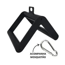 Triângulo Puxador Aço Musculação Puxada Dorsal Mosquetão Treino Saúde Mosquetão Força Fitness