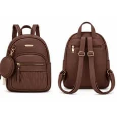 Mochila Bolsa Feminina Casual Trabalho Couro