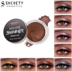 [Estoque pronto] SHCOETY Monocromático Eyeshadow Highlighter Iluminar Cor Sombra em Pó Fácil de Colorir Sereia Ji Face H