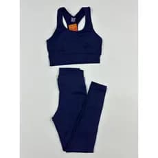 Kit 2 Peças Fitness, Conjunto Feminino Fitness, Combo Calça Legging Basica + Top Nadador
