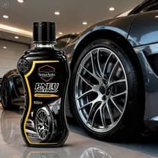 Pretinho Para Pneus Brilho Intenso Duradouro Finalizador Automotivo Com Silicone Contra Ressecamento