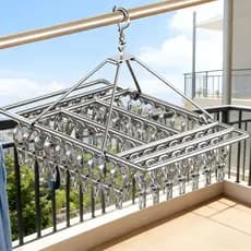 Cabide Varal De Aço Inoxidável 40/60 Prendedores Resistente À Corrosão Para Uso Interno E Externo