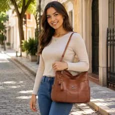 New versatile leisure bag soft leather large capacity shoulder bag messenger bag