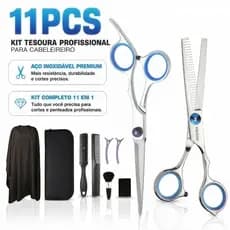 11 Pieces Barber Kit Stainless Steel Shaving Scissors Hair Scissors