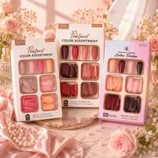 Cartela KIT 96 Unhas Postiças Variadas Versatilidade para Todos os Looks e Ocasiões - Cores Sortidas