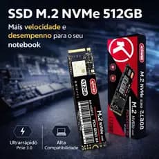 SSD 512GB M.2 NVMe 3.0 2280 PCle GEN2 X4 SpeedRam 3D NAND KNUP – Upgrade Rápido e Seguro